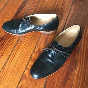 Dieppa Restrepo unisex oxfords in black green
